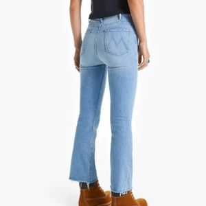 MOTHER Light Blue Ankle & Cropped Jeans